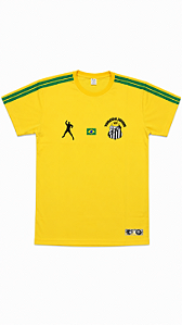 Camiseta em Homenagem ao Brasil Amarela Torcida Jovem Oficial