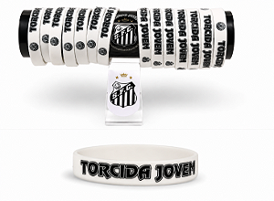 Pulseira de Silicone Branca Torcida Jovem Oficial