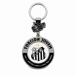 Chaveiro Logo Branco Torcida Jovem Oficial