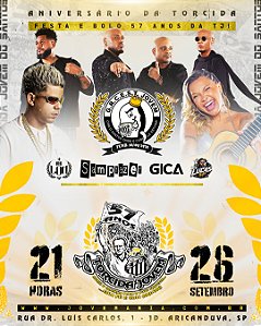 Convite Festa 57 Anos Torcida Jovem Oficial