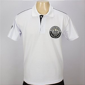 Outlet Sem Troca - Polo Logo Gola Branca Torcida Jovem Oficial