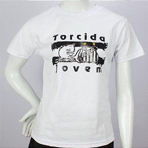 Outlet Sem Troca - Baby Look Baleia Com Símbolo Torcida Jovem Oficial