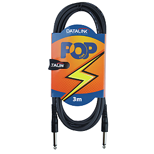 CABO POP P/ INSTRUMENTOS 0,20 mm² P10-P10 PRETO INJETADO
