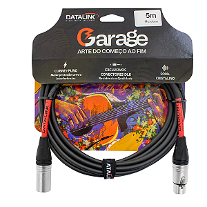CABO GARAGE P/ MICROFONE BALANCEADO 0,30 mm² XLR-XLR  Preto