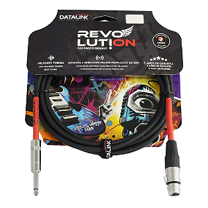 CABO  REVOLUTION P/ MICROFONE BALANCEADO 0,40 mm² PRETO