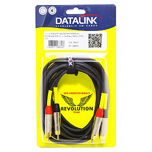CABO PRO ÁUDIO  2x RCA V/P + 2 RCA V/P REVOLUTION