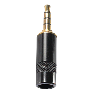 CONECTOR SOM P2 MACHO TRRS 4 POLOS