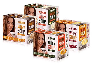 4 Caixas de Soup proteico um de cada sabor - 48 unidades de 25g - 1200g - All Protein