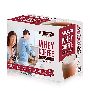 Whey Coffee Mocaccino Zero Lactose 12 saches 300g | All Protein