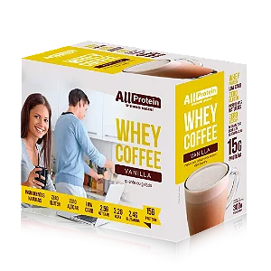 Whey Coffee Vanilla Zero Lactose 12 saches 300g | All Protein