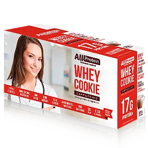 1 Caixa de Whey Cookie de Cappuccino All Protein 8 unidades de 40g - 320g