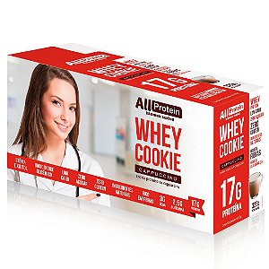 1 Caixa de Whey Cookie de Cappuccino All Protein 8 unidades de 40g - 320g
