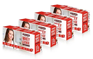 4 Caixas de Whey Cookie proteico de Cappuccino All Protein 32 unidades de 40g - 1280g