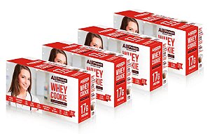 4 Caixas de Whey Cookie proteico de Cappuccino All Protein 32 unidades de 40g - 1280g