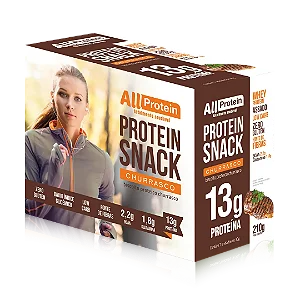 1 Caixa de Protein Snack Churrasco All Protein 7 unidades de 30g - 210g