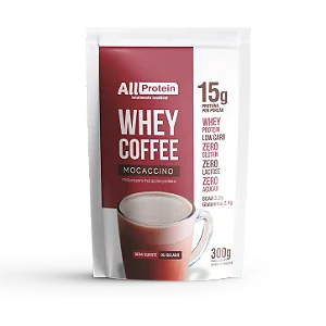 Whey Coffee Mocaccino Zero Lactose 1 Pacote 300g (12 doses) | All Protein