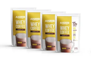 Whey Coffee Vanilla Zero Lactose 4 Pacotes 1200g (48 doses) | All Protein