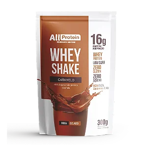 Whey Shake Sabor Caramelo Cremoso 12 doses 300g | All Protein