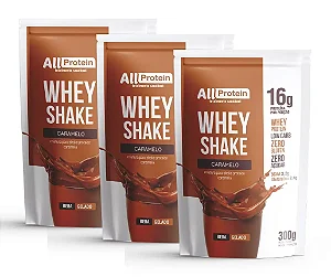 Whey Shake Sabor Caramelo Cremoso 36 doses 900g | All Protein