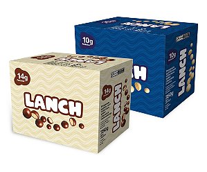 1 Caixa de Drageado Proteico de Quinoa com Chocolate Branco e 1 Caixa Chocolate Meio Amargo - Lanch - 20 Unidades de 35g - 700g