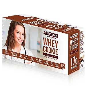 1 Caixa de Whey Cookie de Cacau All Protein 8 unidades de 40g - 320g