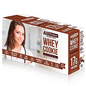 1 Caixa de Whey Cookie de Cacau All Protein 8 unidades de 40g - 320g