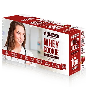 1 Caixa de Whey Cookie de Maçã com Canela | All Protein 8 unidades de 40g - 320g