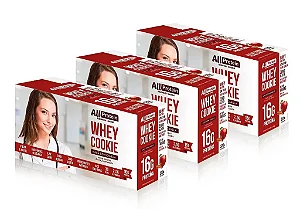 3 Caixas de Whey Cookie de Maçã com Canela | All Protein 24 unidades de 40g - 960g