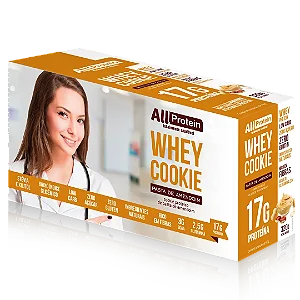 1 Caixa de Whey Cookie de Pasta de Amendoim | All Protein 8 unidades de 40g - 320g