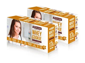2 Caixas de Whey Cookie de Pasta de Amendoim | All Protein 16 unidades de 40g - 640g