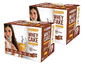 2 Caixas Whey Cake de Chocolate All Protein - 24 Saches de 30g - 720g