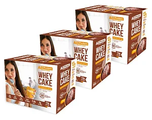 3 Caixas Whey Cake de Chocolate All Protein - 36 Saches de 30g - 1080g
