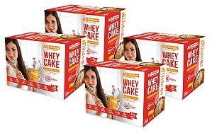 4 Caixas Whey Cake de Maçã com Caneca All Protein - 48 Saches de 30g - 1440g