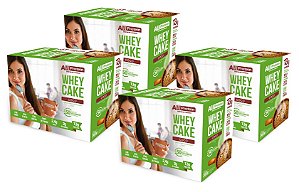 4 Caixas Whey Cake de Coco All Protein - 48 Saches de 30g - 1440g