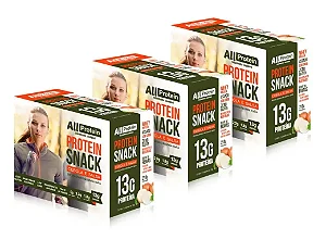 3 Caixas de Protein Snack Cebola e Salsa All Protein 21 unidades de 30g - 630g