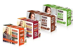 Kit All Protein 4 Caixas: Biscoito Proteico Coco e Cacau e Snack Salgado Pizza e Multigrãos