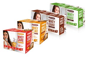 COMBO - 1 Caixa de cookie de Coco + 1 Caixa de cookie Cacau + 1 Caixa de cake amendoim + 1 Caixa de cake maçã com canela