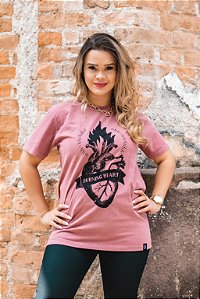 Camiseta Masculina Burning Heart - Coleção Máira Gabriella