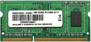 MEMÓRIA NOTEBOOK 4GB 1600MHZ DDR3L OEM
