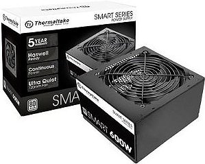 FONTE THERMALTAKE 600W 80PLUS WHITE SMART PS-SPD-0600NPCWBZ-W
