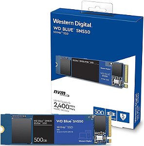 SSD 500GB NVME WD BLUE SN550 M.2 2280 WDS500G2B0C