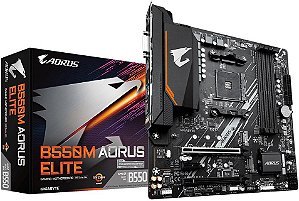 PLACA MÃE AMD GIGABYTE B550M AORUS ELITE DDR4 AM4