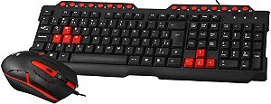 KIT C3TECH GAMER TECLADO + MOUSE 1200DPI GK-20BK