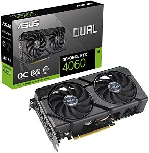 PLACA DE VÍDEO GEFORCE RTX 4060 8GB GDDR6 128BITS ASUS EVO OC 90YV0JC7-M0NA00