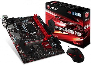 PLACA MÃE MSI B250M GAMING PRO DDR4 LGA1151 + MOUSE GAMER