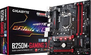 PLACA MÃE GIGABYTE B250M-GAMING 3 DDR4 LGA1151
