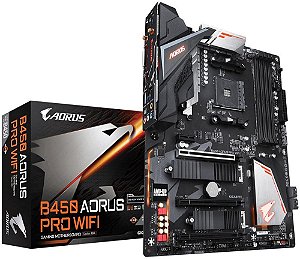 PLACA MÃE AMD GIGABYTE B450 AORUS PRO WIFI DDR4 AM4
