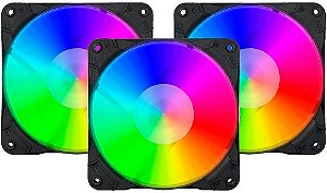 KIT 03 FAN REDRAGON 120MM RGB GC-F007