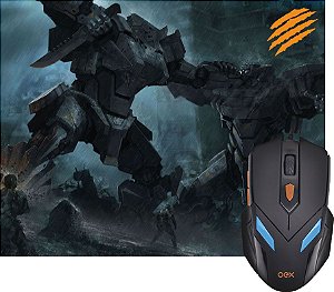 Combo Gamer Mouse E Mousepad Arya - Precisão E Estilo Para Jogadores