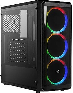GABINETE AEROCOOL SI-5200 WINDOW RGB - 01 COOLER INCLUSO